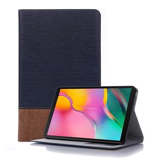 Cross Texture Horizontal Flip Leather Case for Galaxy Tab A 8 (2019) P200 / P205,  with Holder & Card Slots & Wallet (Dark Blue)