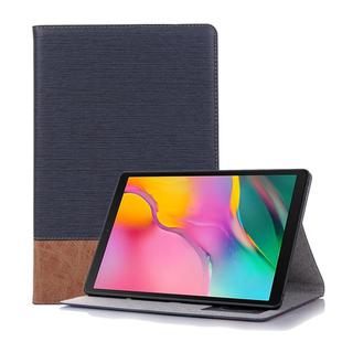 Cross Texture Horizontal Flip Leather Case for Galaxy Tab S5e 10.5 T720 / T725, with Holder & Card Slots & Wallet (Dark Blue)