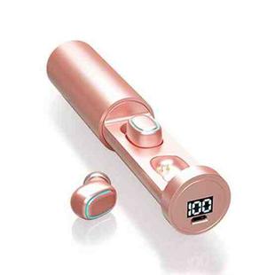 C1 Bluetooth 5.0 TWS Circular Chimney Touch Digital Display True Wireless Bluetooth Earphone with Charging Box(Pink)