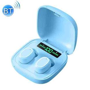 C1 Bluetooth 5.0 TWS Square Touch Digital Display True Wireless Bluetooth Earphone with Charging Box(Blue)