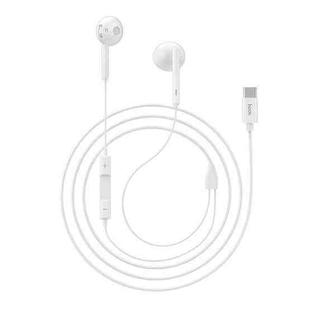 hoco L10 Acoustic Type-C Wired Earphones with Mic(White)