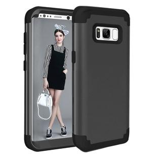 For Galaxy S8 + / G9550 Dropproof 3 in 1 No gap in the middle Silicone sleeve for mobile phone(Black)
