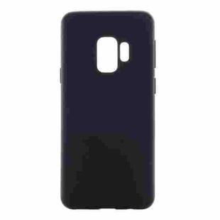 For Galaxy S9+ Inside and Outside Frosted TPU Protective Back Cover Case(Black)