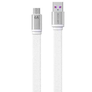 WK WDC-156m 6A Micro USB Fast Charging Cable, Length: 1.5m (White)
