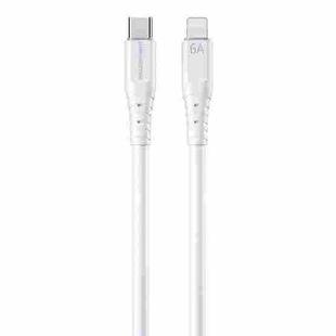 WK WDC-160 8 Pin PD 20W Silicone Fast Charging Cable, Length: 1.5m