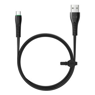 Mcdodo CA-6433 Flying Fish Series Type-C to USB LED Data Cable, Length: 1.8m(Black)