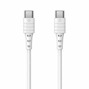 REMAX RC-068 PD 65W Type-C / USB-C to Type-C / USB-C High Elastic TPE Fast Charging Data Cable, Length: 1m (White)