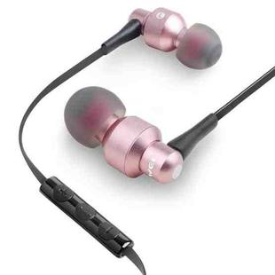 awei ES-50TY TPE In-ear Wire Control Earphone with Mic, For iPhone, iPad, Galaxy, Huawei, Xiaomi, LG, HTC and Other Smartphones(Rose Gold)