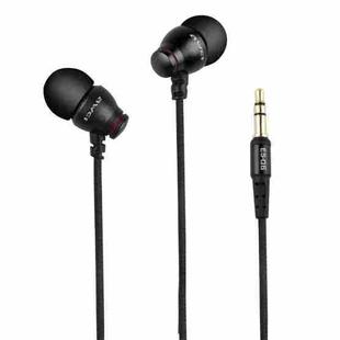 awei ES-Q6 Nylon Weave In-ear Earphone, Cable Length: 1.2m, For iPhone, iPad, Galaxy, Huawei, Xiaomi, LG, HTC and Other Smartphones(Black)