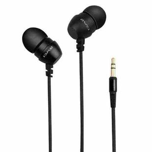 awei ES-Q8 Nylon Weave In-ear Earphone, For iPhone, iPad, Galaxy, Huawei, Xiaomi, LG, HTC and Other Smartphones(Black)