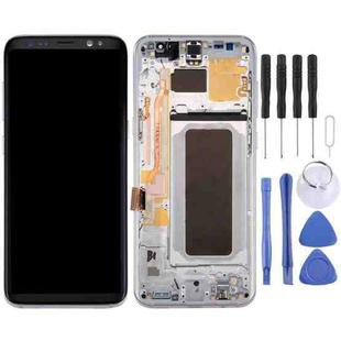 Original LCD Screen + Original Touch Panel with Frame for Galaxy S8+ / G955 / G955F / G955FD / G955U / G955A / G955P / G955T / G955V / G955R4 / G955W / G9550(Silver)