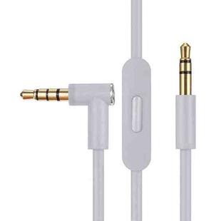 ZS0087 3.5mm Male to Male Earphone Cable with Mic & Wire-controlled, Cable Length: 1.4m(Grey)