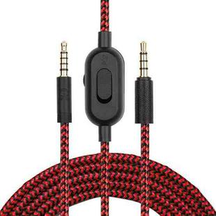 ZS0159 For Logitech G433 / G233 / G Pro / G Pro X 3.5mm Male to Male Gaming Headset Audio Cable with Wire-controlled, Cable Length: 2m(Red)