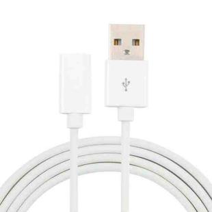 USB Male to USB-C / Type-C Female Adapter Cable, Length: 1m(White)