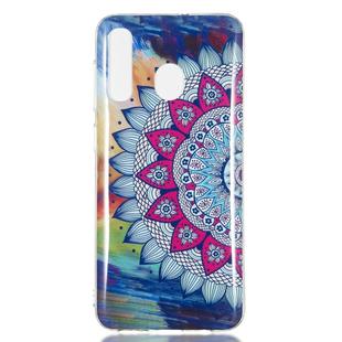 Colorful Sun Flower Pattern Noctilucent TPU Soft Case for Galaxy A50