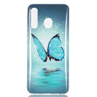 Butterfly Pattern Noctilucent TPU Soft Case for Galaxy A50