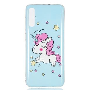 Star Unicorn Pattern Noctilucent TPU Soft Case for Galaxy A70