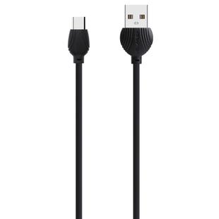 awei CL-62 2 in 1 2.5A USB-C / Type-C Charging + Transmission Aluminum Alloy Double-sided Insertion Data Cable, Length: 1m (Black)