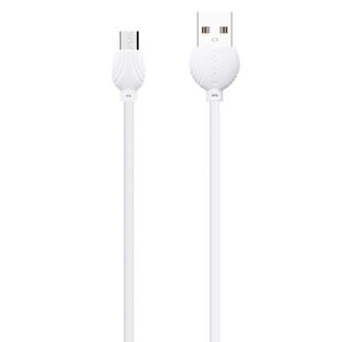 awei CL-61 2 in 1 2.5A Micro USB Charging + Transmission Aluminum Alloy Braided Data Cable, Length: 1m(White)