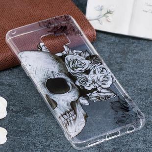 For Galaxy S9 Skull Pattern TPU Soft Protective Back Case