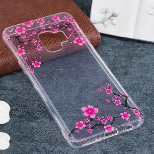 For Galaxy S9 Plum Blossom Pattern TPU Soft Protective Back Case