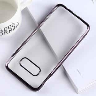 Ultra-thin Electroplating Soft TPU Protective Back Cover Case for Galaxy S10e (Black)