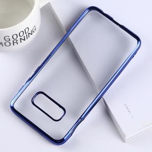 Ultra-thin Electroplating Soft TPU Protective Back Cover Case for Galaxy S10e (Blue)