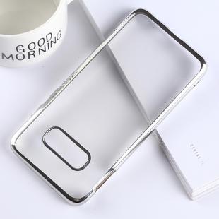 Ultra-thin Electroplating Soft TPU Protective Back Cover Case for Galaxy S10e (Silver)