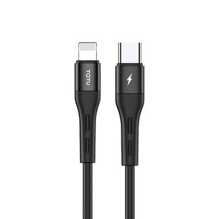 TOTUDESIGN BPD-002 Soft Series 8 Pin PD3.0 Quick Charging Cable, Length: 1m (Black)