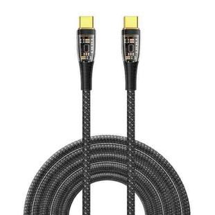 WIWU TM02 USB-C / Type-C to USB-C / Type-C PD Charging Data Cable,Length：2m(Black)