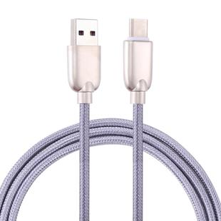 1m 5A Wires Woven USB-C / Type-C to USB 2.0 Data Sync Quick Charger Cable