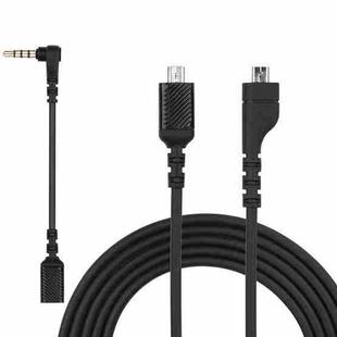 ZS0167 Sound Card Connecting Cable + Adapter Cable for Steelseries Arctis 3 5 7 Headphones