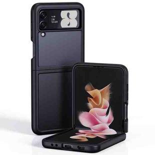 For Samsung Galaxy Z Flip4 Shield Armor TPU + PC Phone Case(Transparent Black)