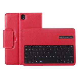 For Galaxy Tab S3 9.7 / T820 2 in 1 Detachable Bluetooth Keyboard Litchi Texture Leather Tablet Case with Holder(Red)