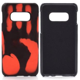 Paste Skin + PC Thermal Sensor Discoloration Case for Galaxy S10e(Red)