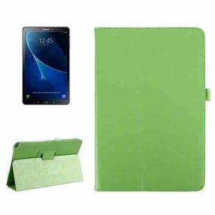 For Galaxy Tab A 10.1 (2016) / P585 Litchi Texture Horizontal Flip Leather Case with Holder(Green)