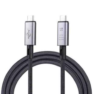 40Gbps 8K USB-C/Type-C to USB-C/Type-C Video Cable Compatible with USB 4, Length: 1m(Black)