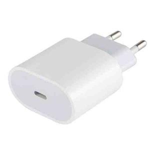 20W Type-C / USB-C PD Fast Charging Power Adapter, EU Plug(White)