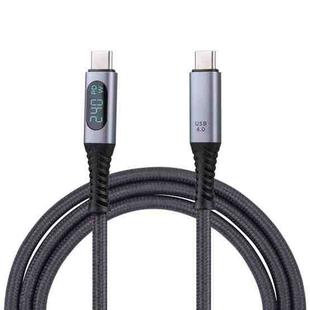 40Gbps 8K USB-C/Type-C to USB-C/Type-C Digital Video Cable Compatible with USB 4, Length: 1m (Black)