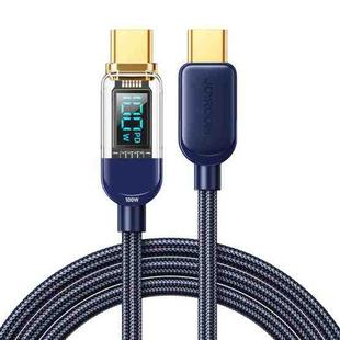 JOYROOM S-CC100A4 100W USB-C / Type-C to USB-C / Type-C Digital Display Fast Charging Data Cable, Cable Length:1.2m (Blue)