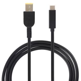 USB-C / Type-C to Big Square Male Laptop Power Charging Cable for Lenovo, Cable Length: about 1.5m(Black)