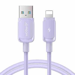 JOYROOM S-AL012A14 Multi-Color Series 2.4A USB to 8 Pin Fast Charging Data Cable, Length:1.2m(Purple)