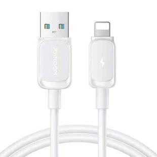 JOYROOM S-AL012A14 Multi-Color Series 2.4A USB to 8 Pin Fast Charging Data Cable, Length:1.2m(White)