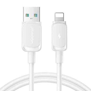 JOYROOM S-AL012A14 Multi-Color Series 2.4A USB to 8 Pin Fast Charging Data Cable, Length:2m (White)