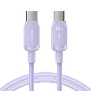 JOYROOM S-CC100A14 Multi-Color Series 65W USB-C / Type-C to USB-C / Type-C Fast Charging Data Cable, Length:1.2m (Purple)