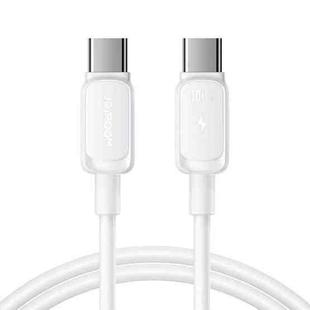 JOYROOM S-CC100A14 Multi-Color Series 100W USB-C / Type-C to USB-C / Type-C Fast Charging Data Cable, Length:1.2m (White)
