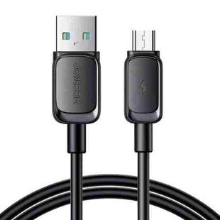 JOYROOM S-AM018A14 Multi-Color Series 2.4A USB to Micro USB Fast Charging Data Cable, Length:1.2m (Black)