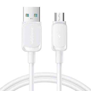 JOYROOM S-AM018A14 Multi-Color Series 2.4A USB to Micro USB Fast Charging Data Cable, Length:1.2m (White)