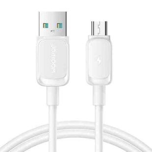 JOYROOM S-AM018A14 Multi-Color Series 2.4A USB to Micro USB Fast Charging Data Cable, Length:2m(White)