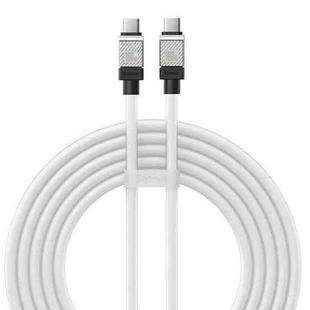 Baseus Cool Play Series CAKW000302 100W USB-C / Type-C to USB-C / Type-C Fast Charging Data Cable, Length: 2m(White)